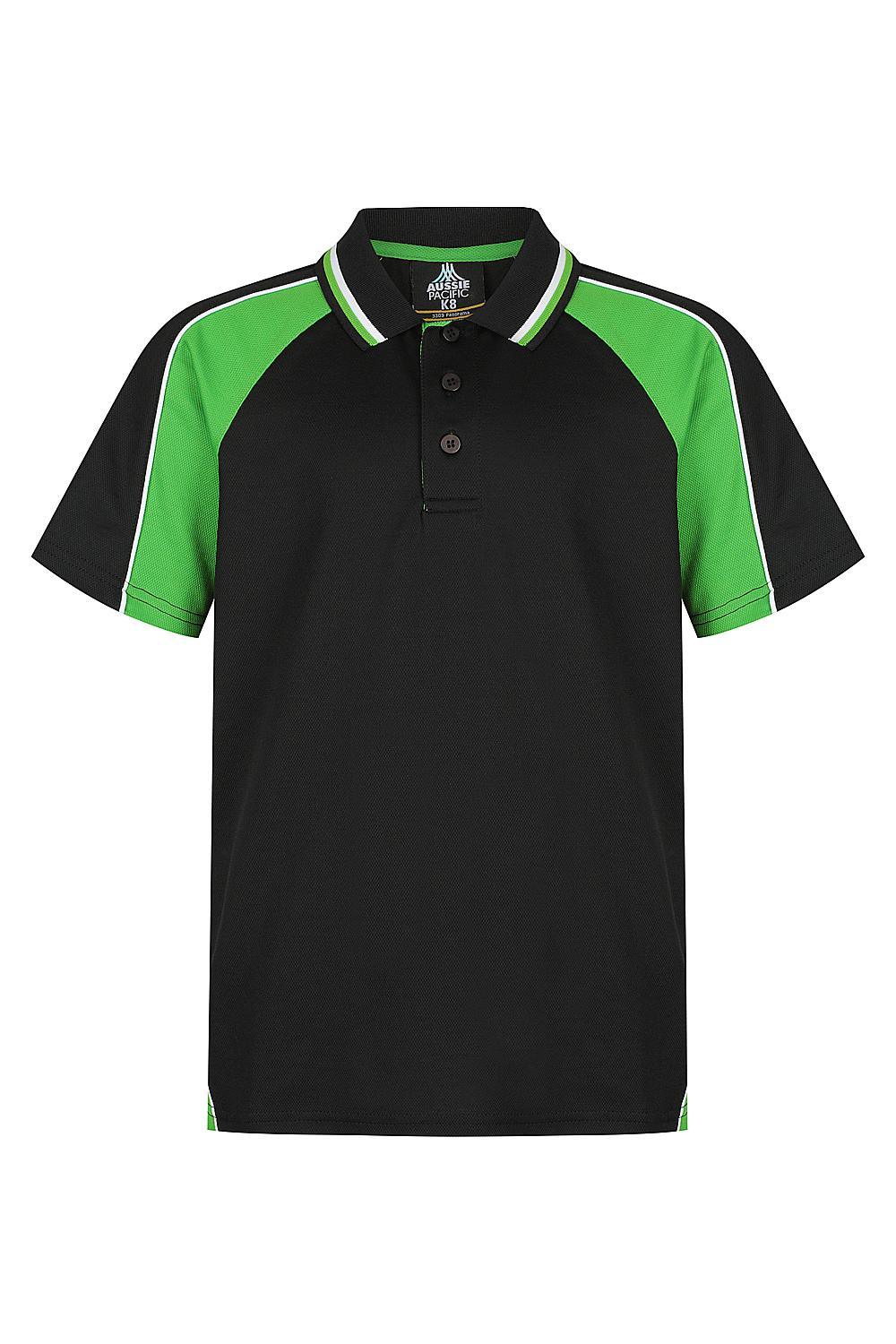 Custom Panorama Kids Shirt - Black/Green/White