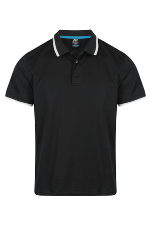 Custom Portsea Work Polo Shirts Australia - Black/White