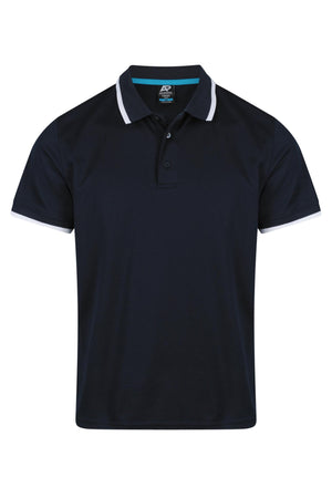 Custom Portsea Work Polo Shirts Australia - Navy/White