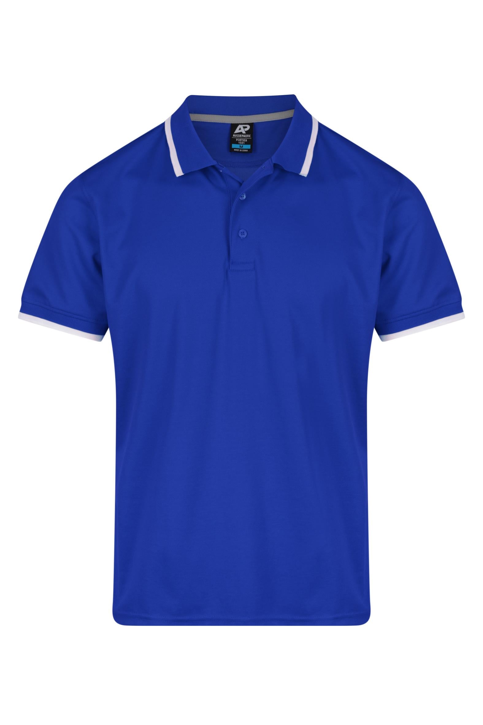 Custom Portsea Work Polo Shirts Australia - Royal/White