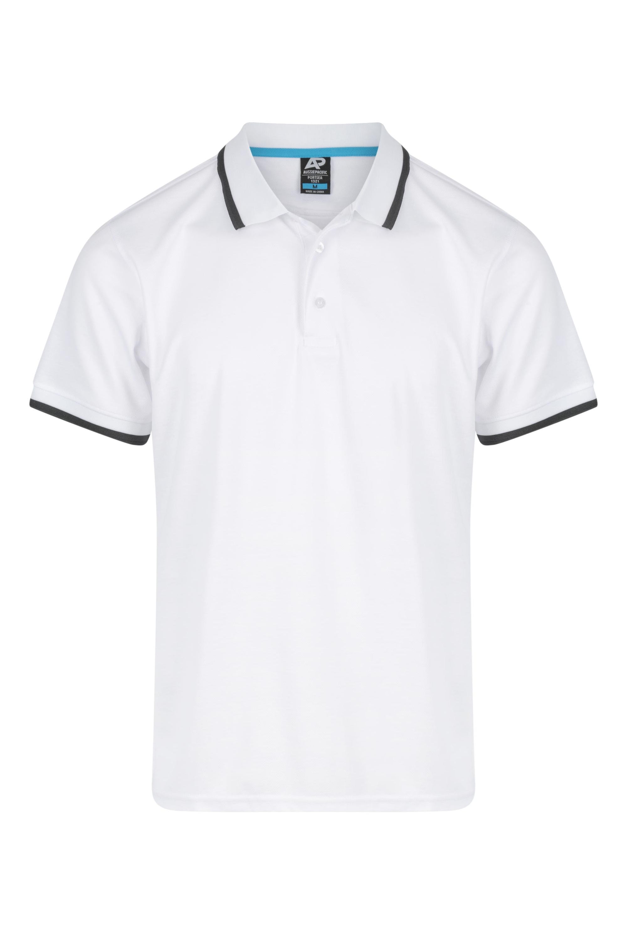 Custom Portsea Work Polo Shirts Australia - White/Slate