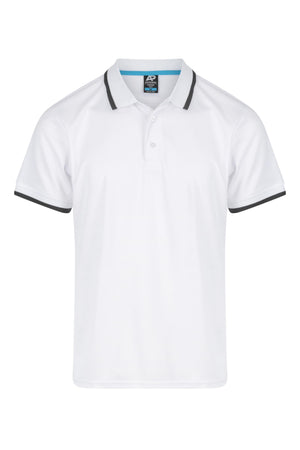 Custom Portsea Work Polo Shirts Australia - White/Slate
