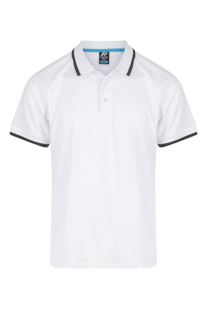 Custom Portsea Work Polo Shirts Australia - White/Slate