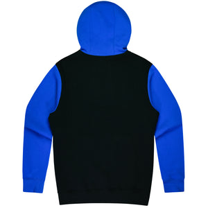 Custom Printed Monash Hoodies - Black/Electric Royal Back