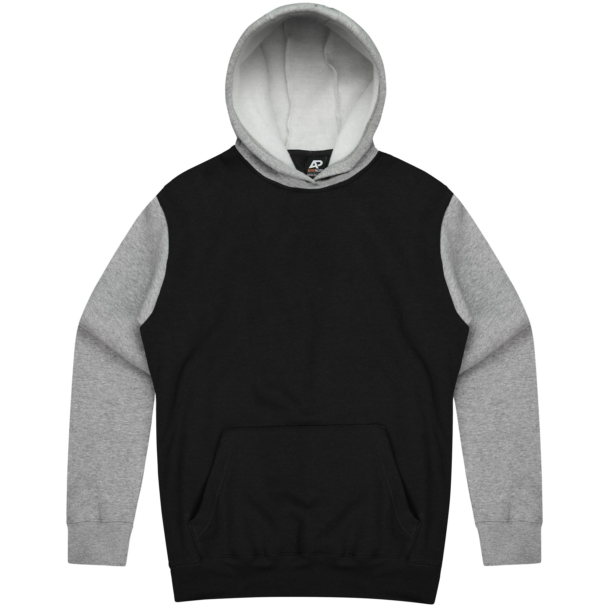 Custom Printed Monash Hoodies - Black/Grey