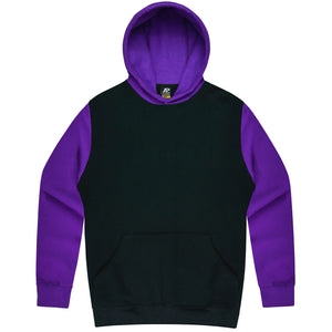 Custom Printed Monash Hoodies - Black/Electric Purple