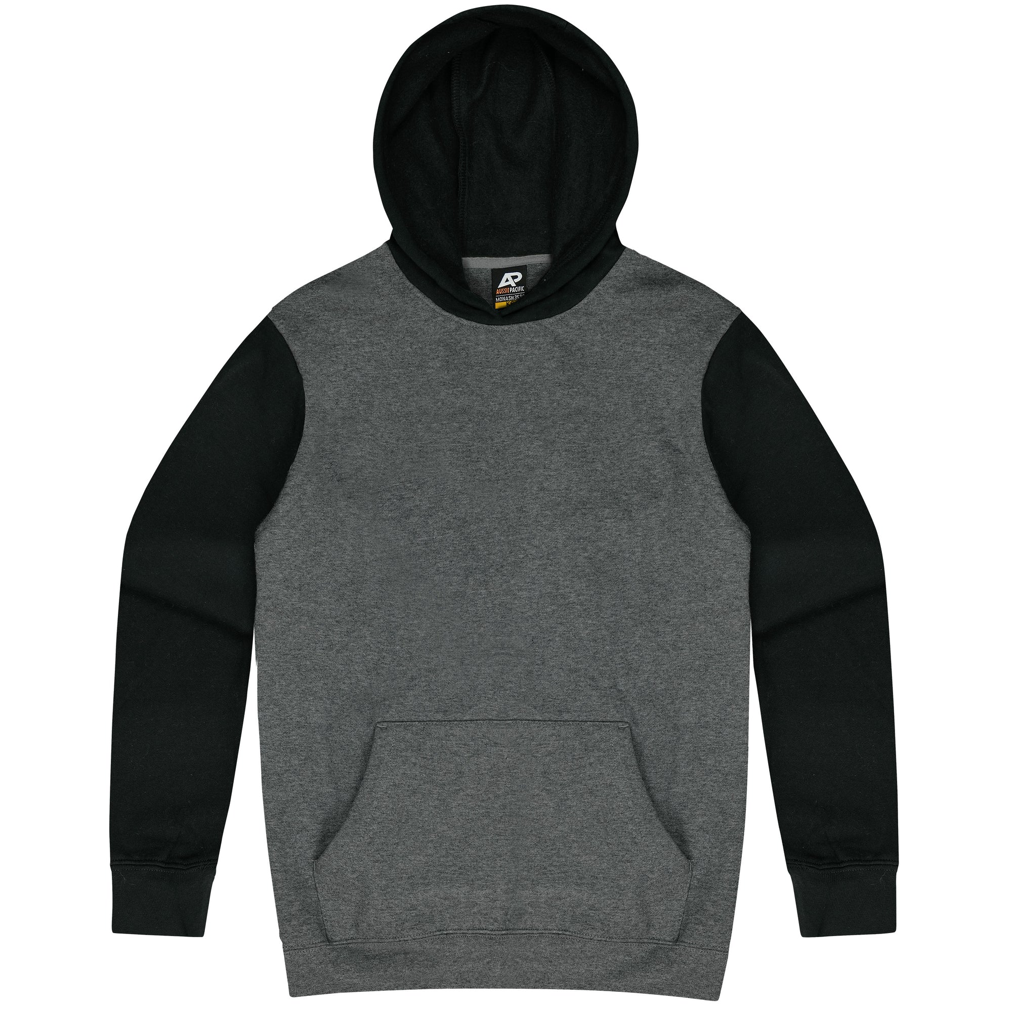 Custom Printed Monash Hoodies - Charcoal/Black