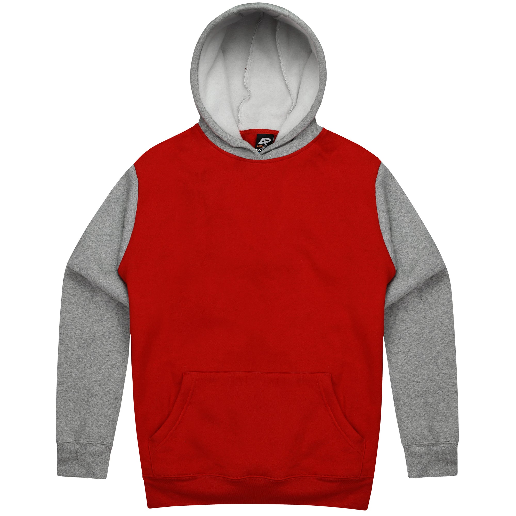 Custom Printed Monash Hoodies - Red/Grey