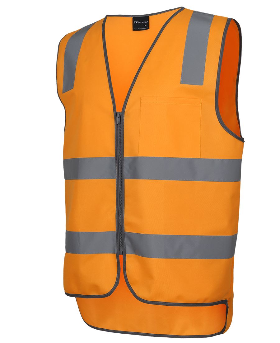 Custom Australian Rail Safety Vest - Hi-Vis Zip Vest