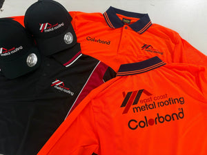 P68 Triangular Design L/S Hi Vis Polo Shirt