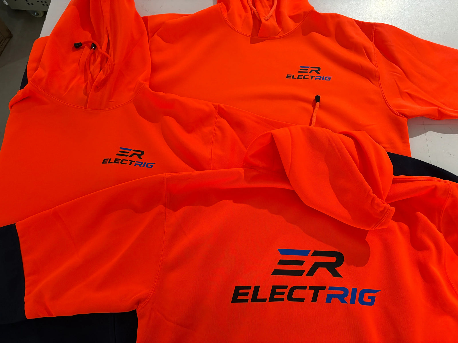 Forge 4 Pack – Hi-Vis Fleecy Hoodies with Front & Back DTF Print