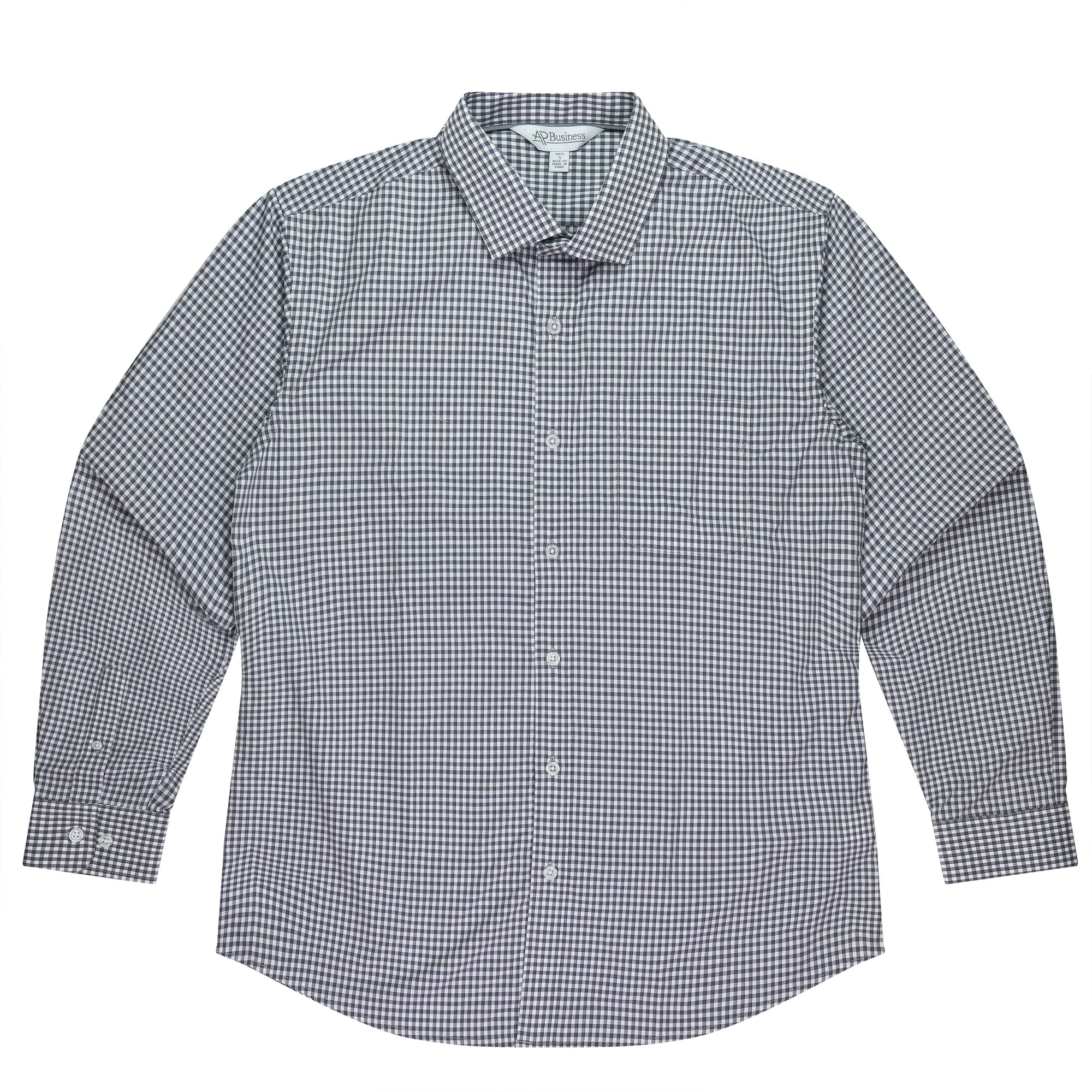 Epsom Long Sleeve Custom Businesses Shirts Australia - Slate