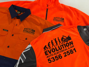 WS4247 LIGHTWEIGHT HI VIS LONG SLEEVE VENTED COTTON DRILL SHIRT