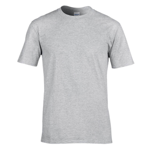 Grey Gildan Custom Work T Shirts - Front