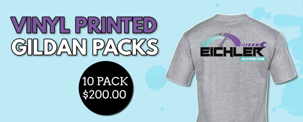 Grey Gildan Shirts Bundle | Includes Your Logo Printed