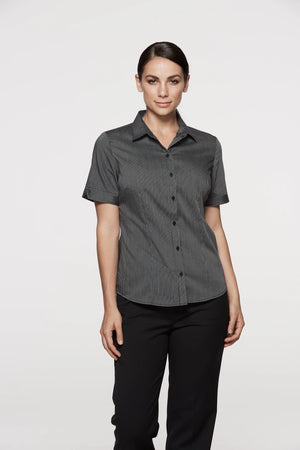 Henley Embroidered Ladies Business Shirt