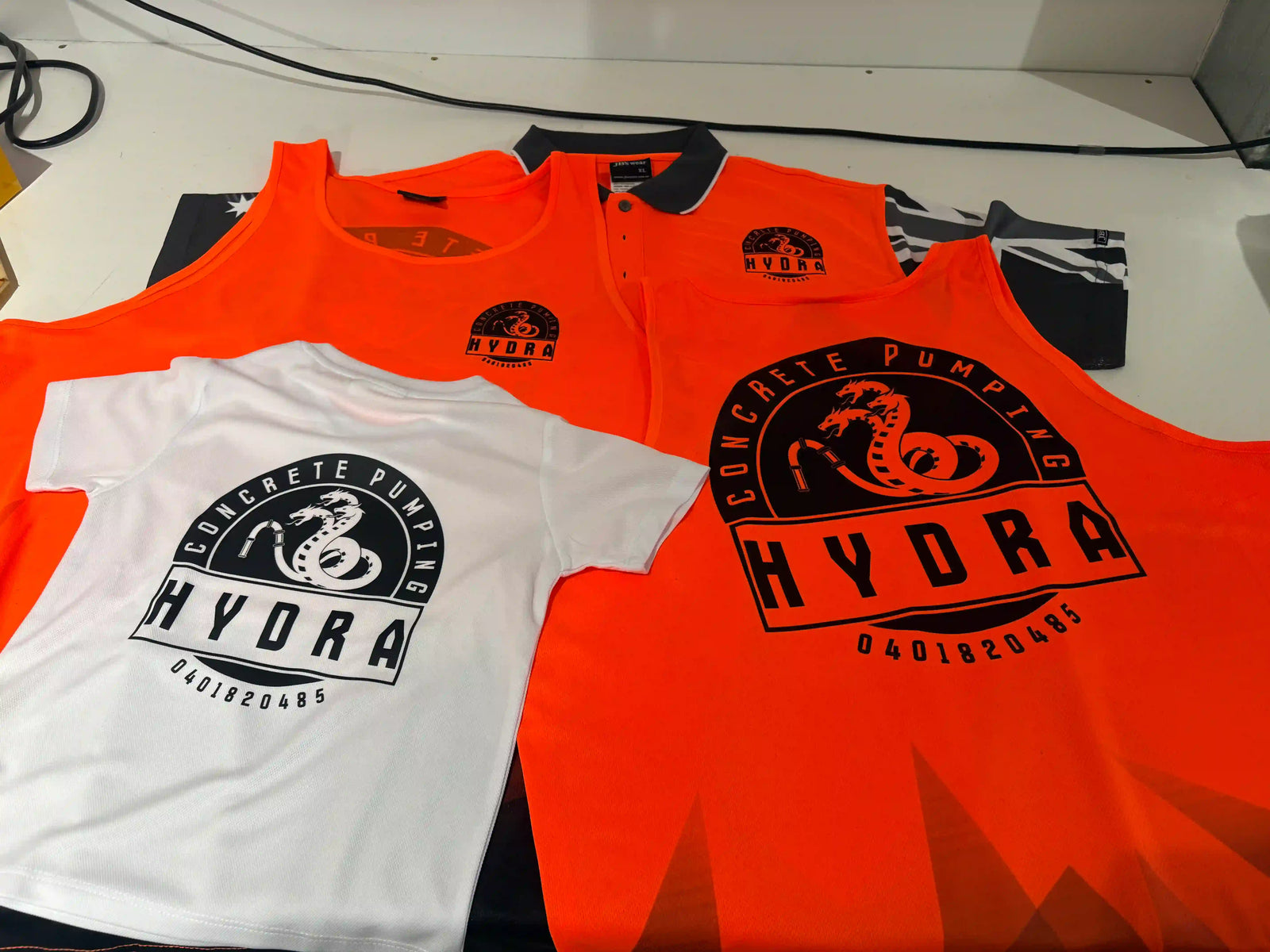 S85 Triangular Design Hi Vis Singlet