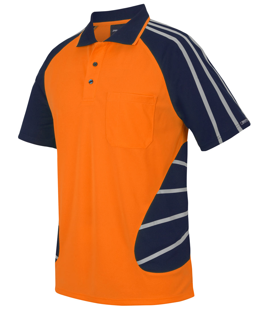JB Reflective Spider 12 Pack – Custom Hi Vis Polos & Hoodies - Orange Polo
