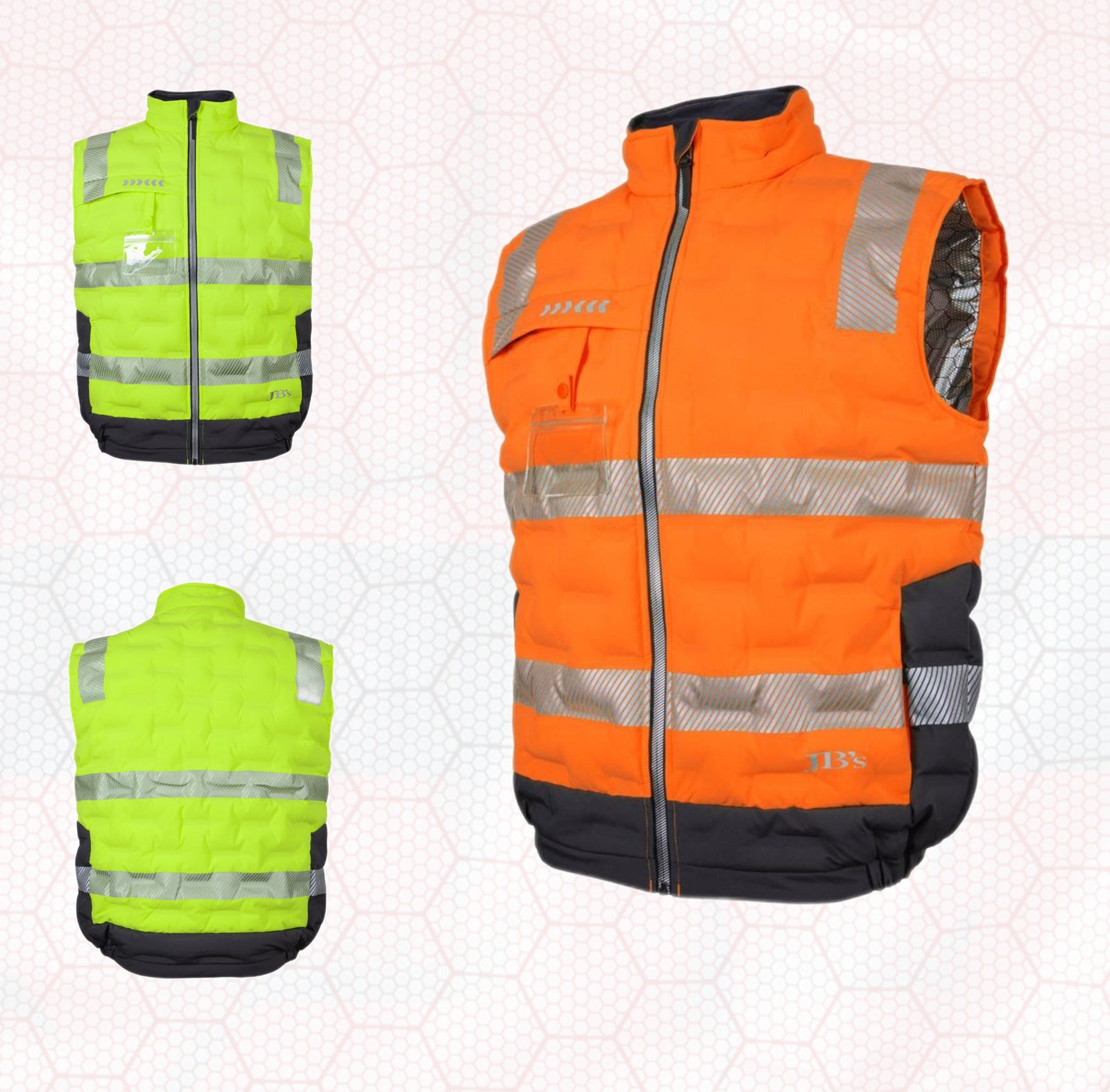 6DGV JB's Hi Vis (D+N) Graphene Puffer Vest