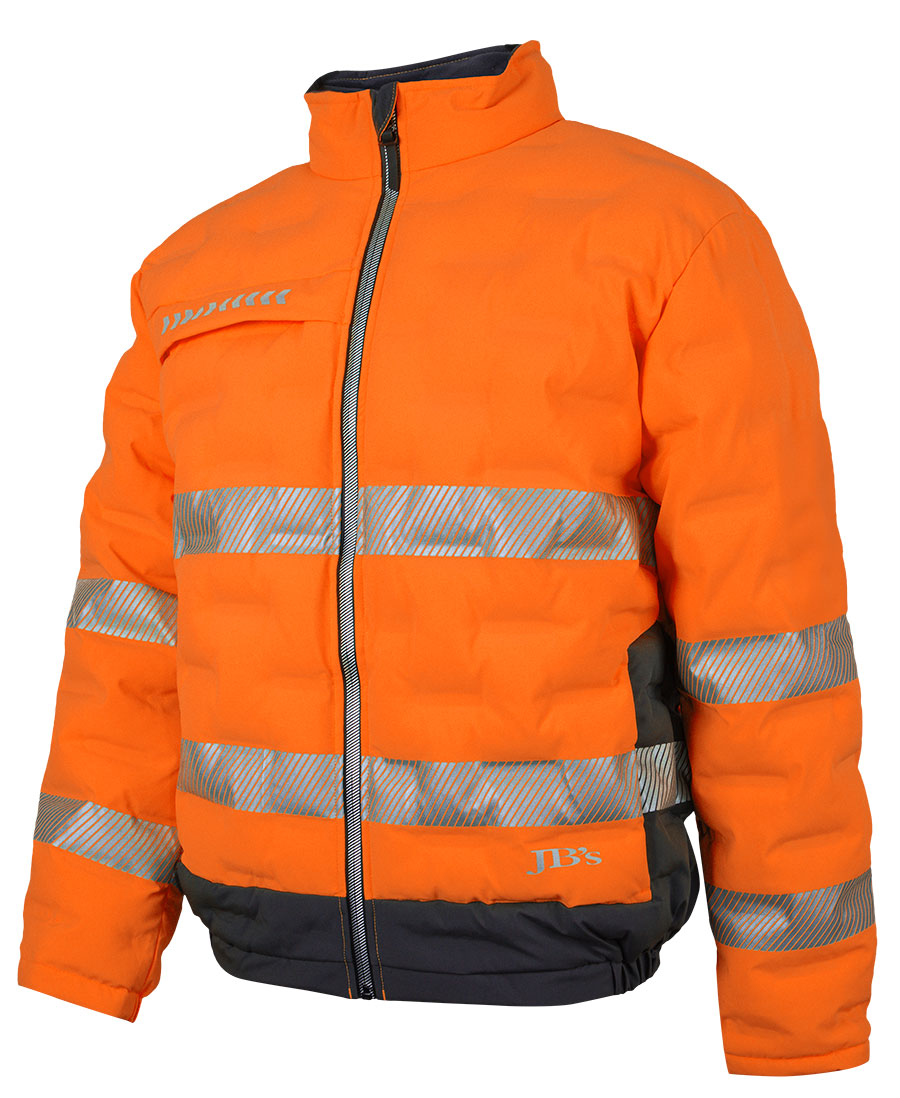 JB’s Hi Vis Graphene Puffer Jacket – Custom Workwear with Logo