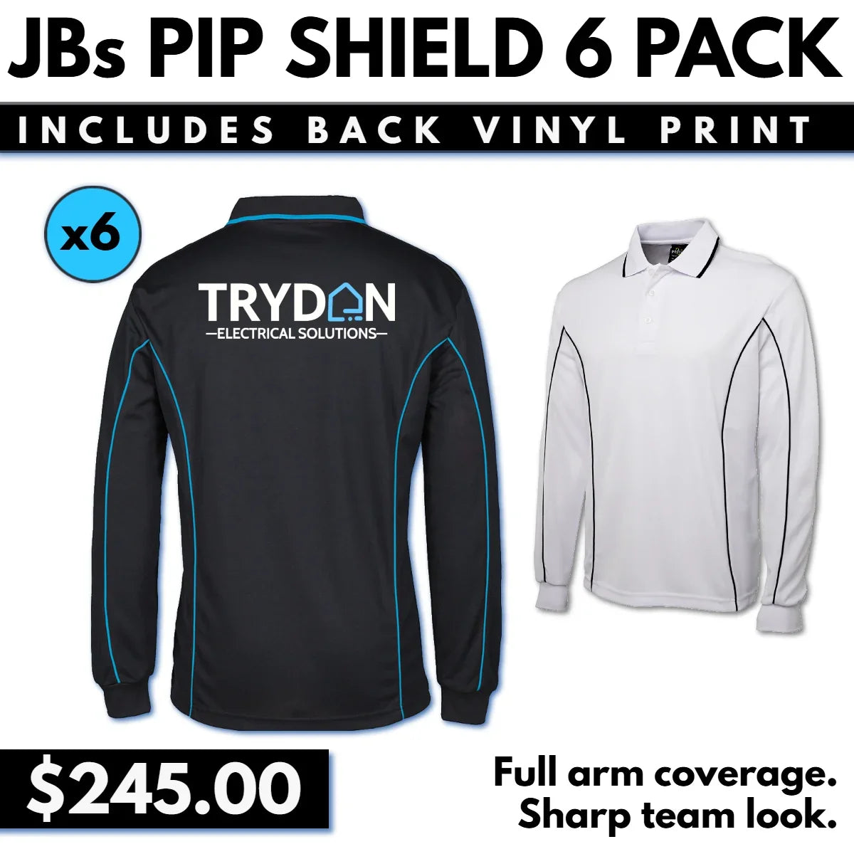 JBs SHIELD 6 PACK with Back Vinyl Print