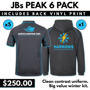JBs Peak 6 PACK with Back Vinyl Print