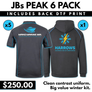 JBs Peak 6 PACK with Back DTF Print
