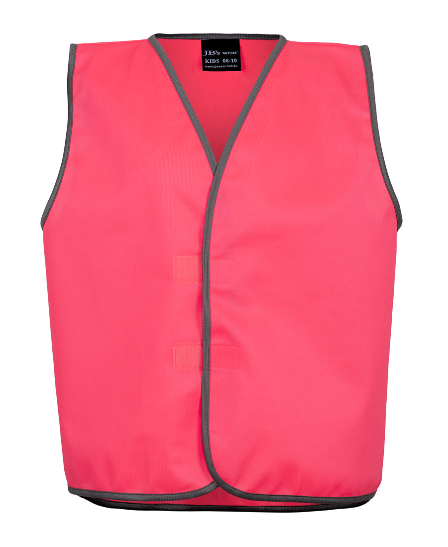 Kids Pink Custom Printed Hi Vis Vests - Safe-T-Rex Workwear