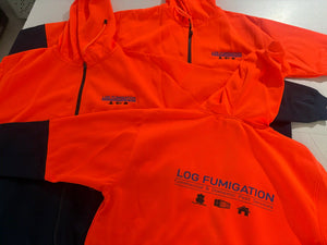 F94 Hi Vis Fleecy Hoodie With Full Front Zip