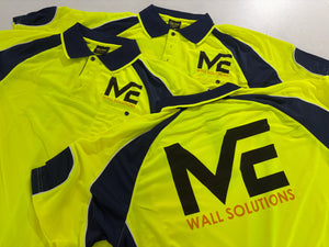 P87 Hi Vis Cooldry Side Panel Polo Shirt