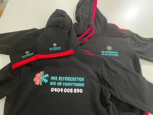 Paterson 8 Pack – Custom Contrast Polos and Hoodies with Logo Print - Red Gallery