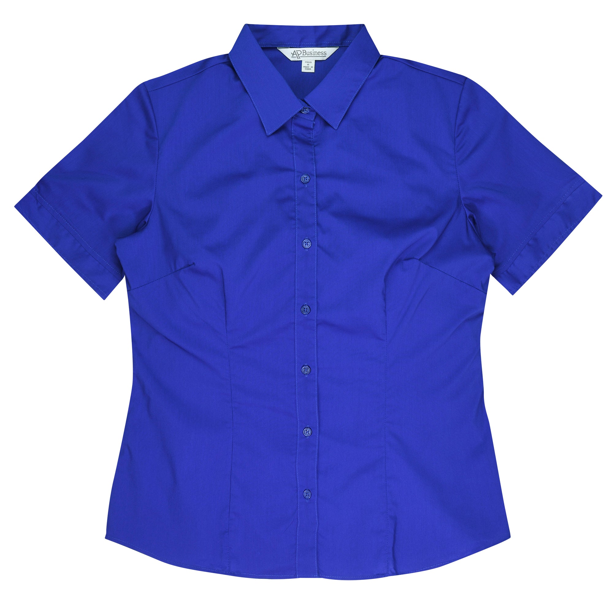 Mosman Embroidered Short Sleeve Ladies Business Shirt - Royal