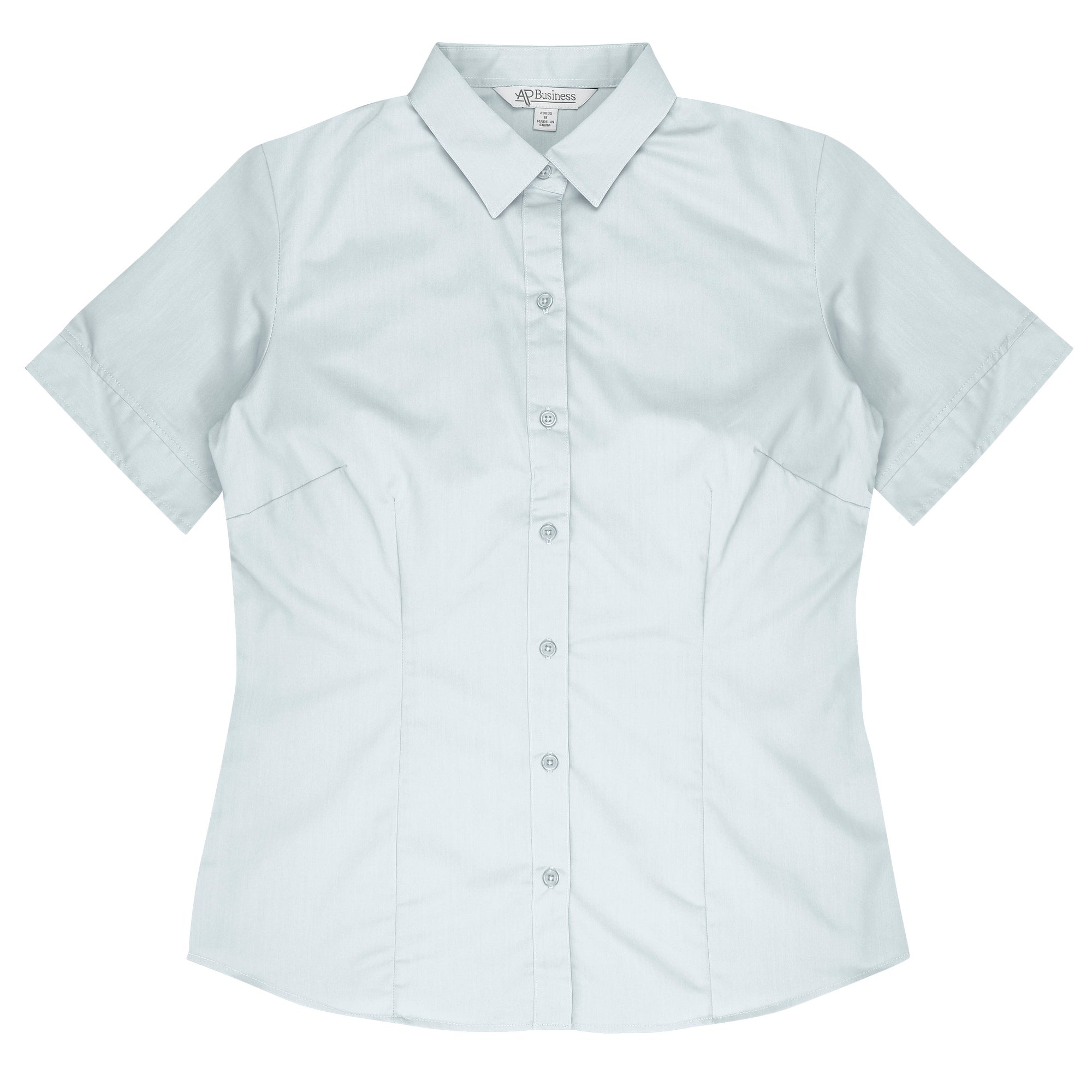 Mosman Embroidered Short Sleeve Ladies Business Shirt - White