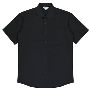 Mosman Short Sleeve Custom Business Shirts Australia - Black