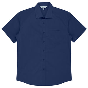Mosman Short Sleeve Custom Business Shirts Australia - Navy