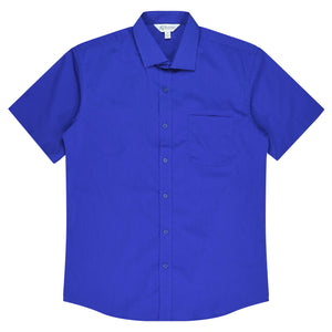 Mosman Short Sleeve Custom Business Shirts Australia - Royal
