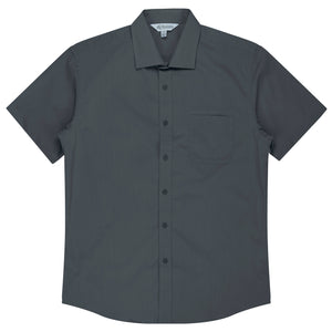 Mosman Short Sleeve Custom Business Shirts Australia - Slate