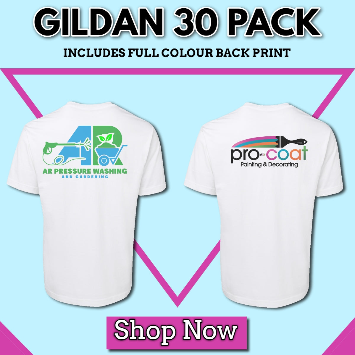 30x Gildan Tees | Cheap Printed Workwear Australia