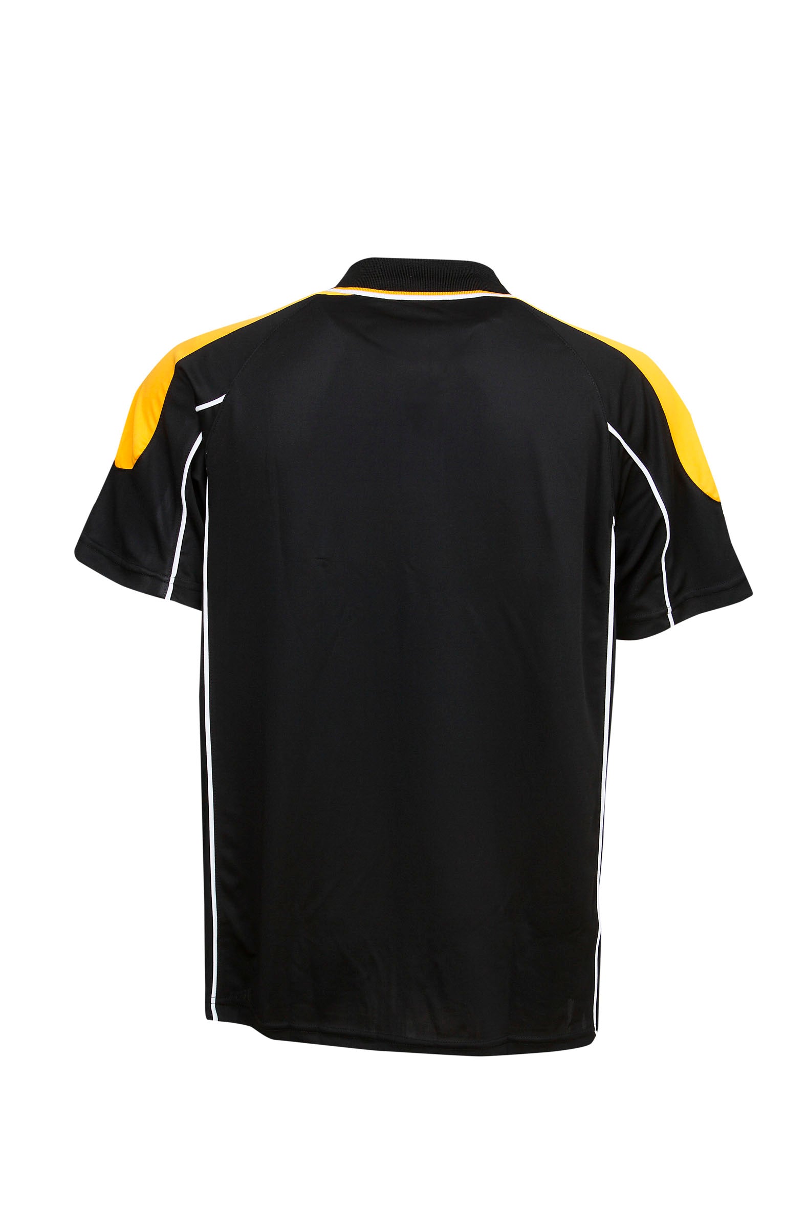 P44 Clearance Custom Work Polo Shirts - Black/Gold Back