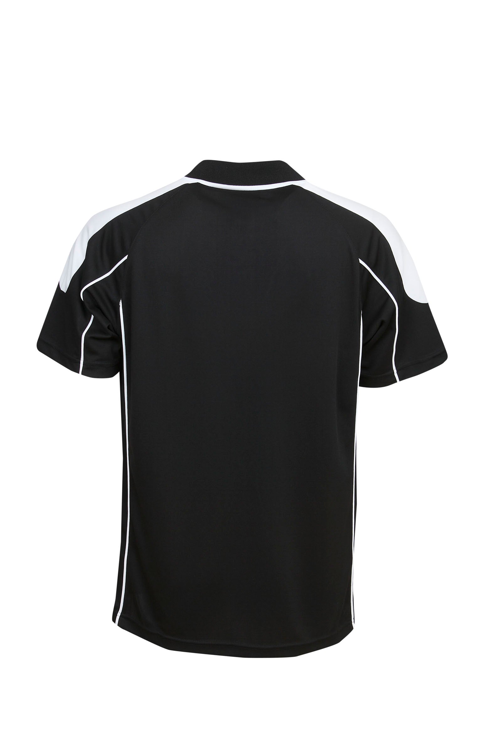 P44 Clearance Custom Work Polo Shirts - Black-White Back