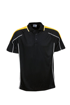 P44 Clearance Custom Work Polo Shirts - Black-Gold