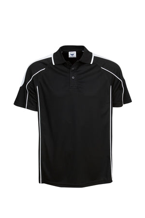 P44 Clearance Custom Work Polo Shirts - Black/White