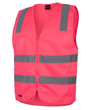 Pink Custom Printed Hi Vis Vests - Safe-T-Rex Workwear