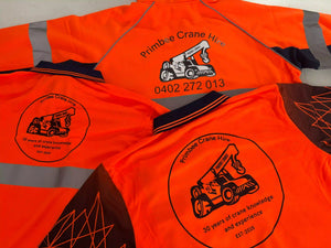 P91 L/S D/N Hi Vis Cooldry Polo Shirt