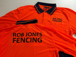 WSP209 HI VIS LIGHTWEIGHT LONG SLEEVE MICROMESH POLO WITH POCKET