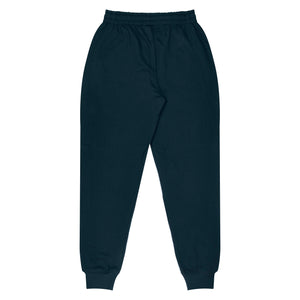 Tapered Fleece Mens Tracksuit Pants - Navy Back