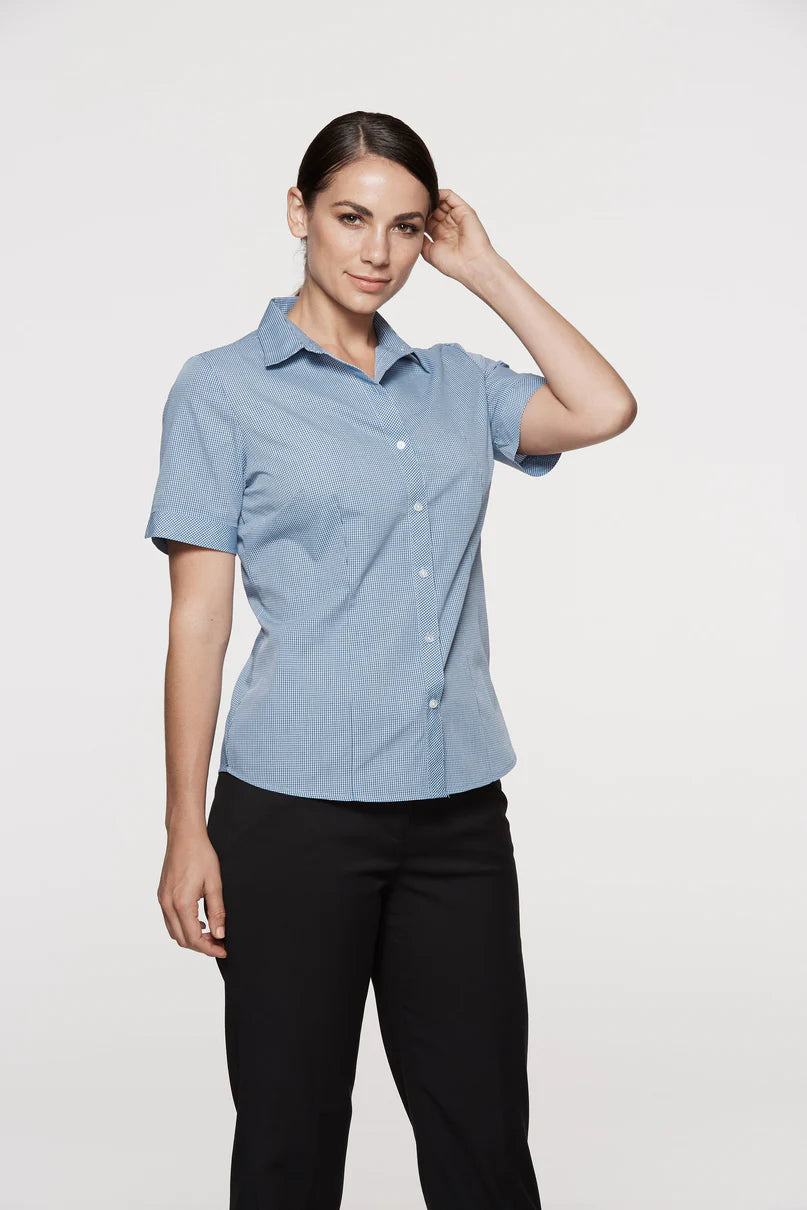 Toorak Embroidered Ladies Short Sleeve Business Shirts