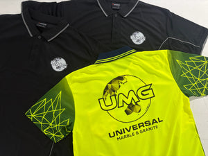 P66 Astronomic Design Hi Vis Polo Shirt