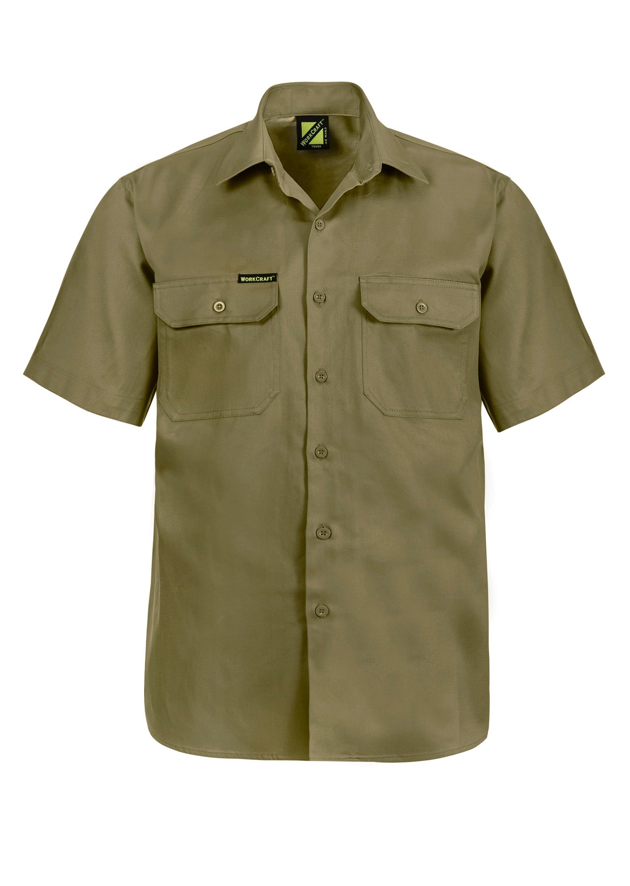 WS3021 Custom Cotton Work Shirts - Khaki