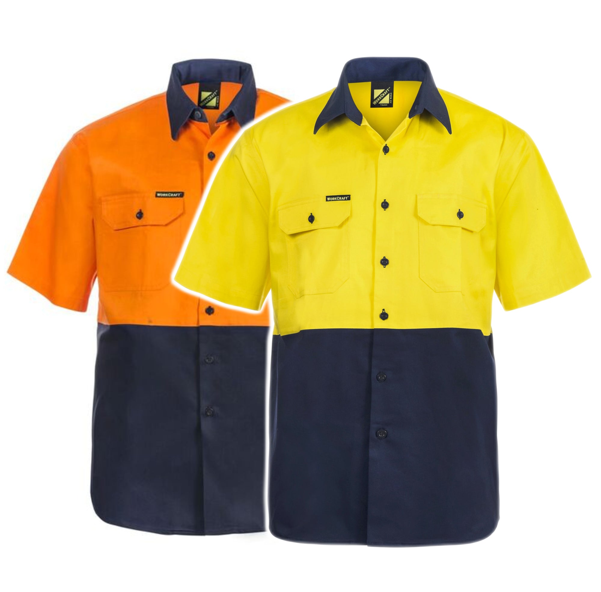 WS3023 Hi Vis Cotton Drill | Tradie Work Shirts 🔥 Safe-T-Rex - Safe-T ...
